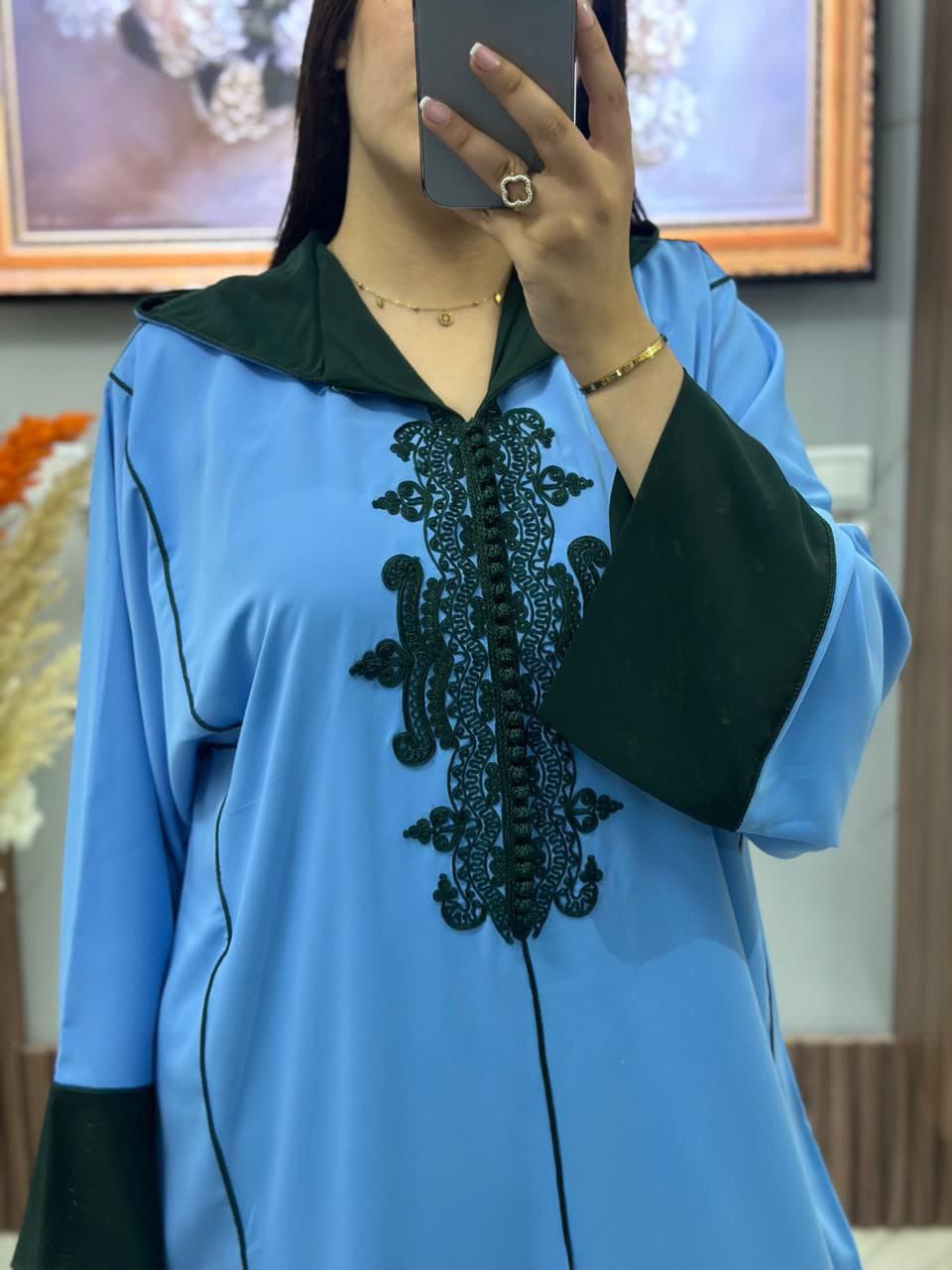 Djellaba crêpe marocaine